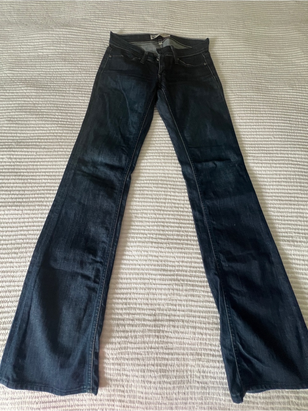 Habitual for Tory BurchWomen’s 24 Dark Blue Bootcut Low Rise Jeans